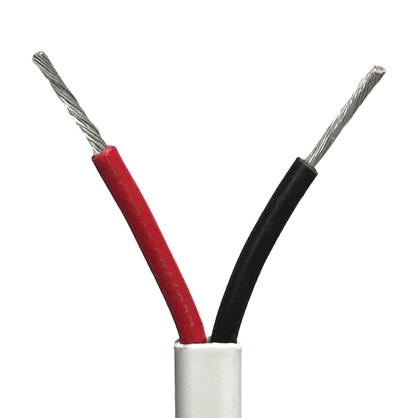 14/2 AWG Ga GPT Marine Duplex Strnd Hook Up Wire, 25FT Lngth, Rd & Blk, Flt Boat Cbl, UL1426, 600V